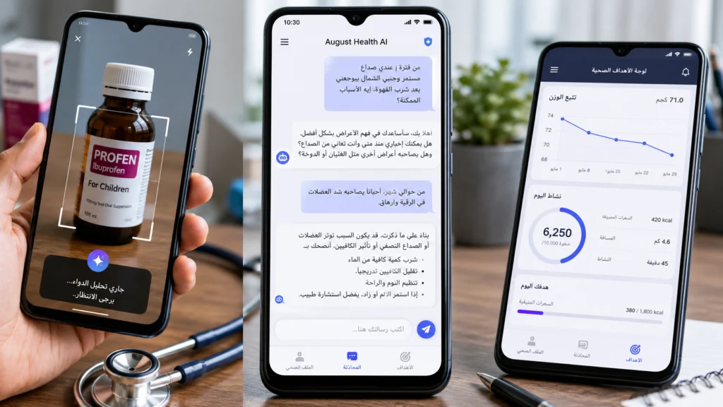 تجربتي مع August Health AI – هل يستحق الاعتماد عليه كمساعد صحي ذكي؟