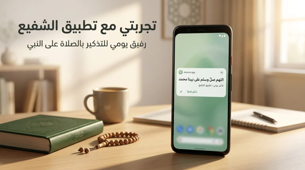 الشفيع – تجربة تطبيق التذكير بالصلاة على النبي