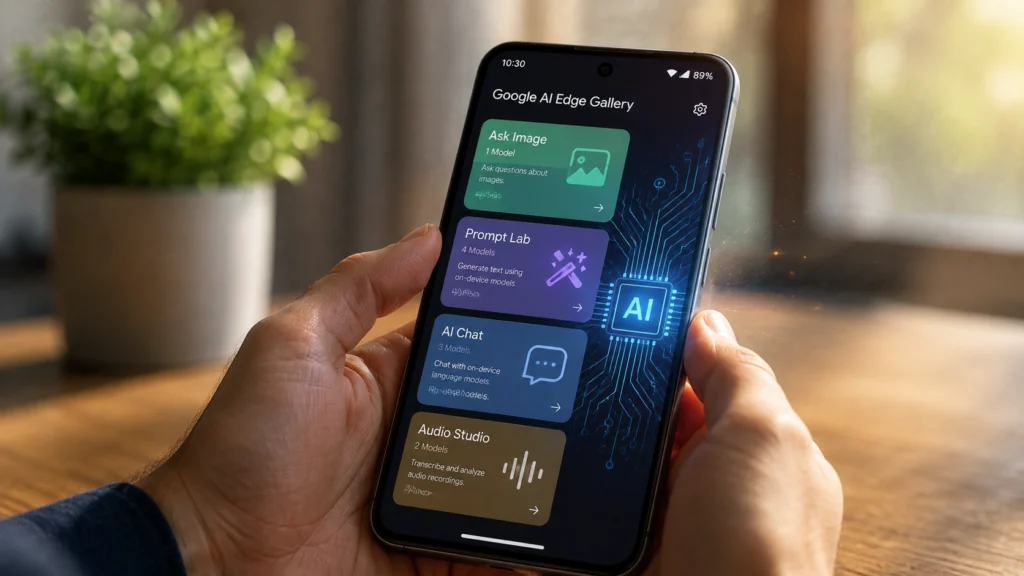 Google AI Edge Gallery – تجربة مستقبل الذكاء الاصطناعي المحلي بدون إنترنت