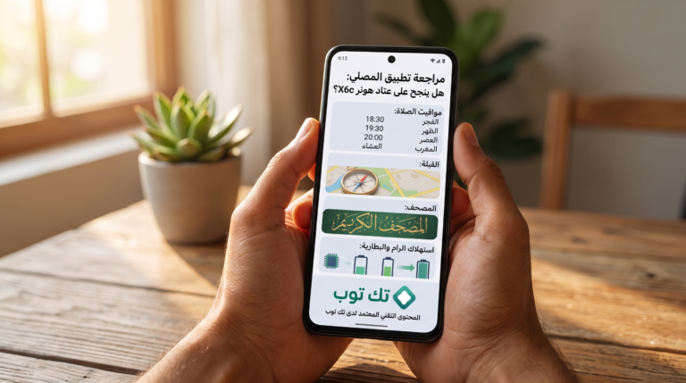 تجربة شاملة لتطبيق المصلي: هل هو الرفيق الإسلامي المثالي لموبايل هونر X6c؟