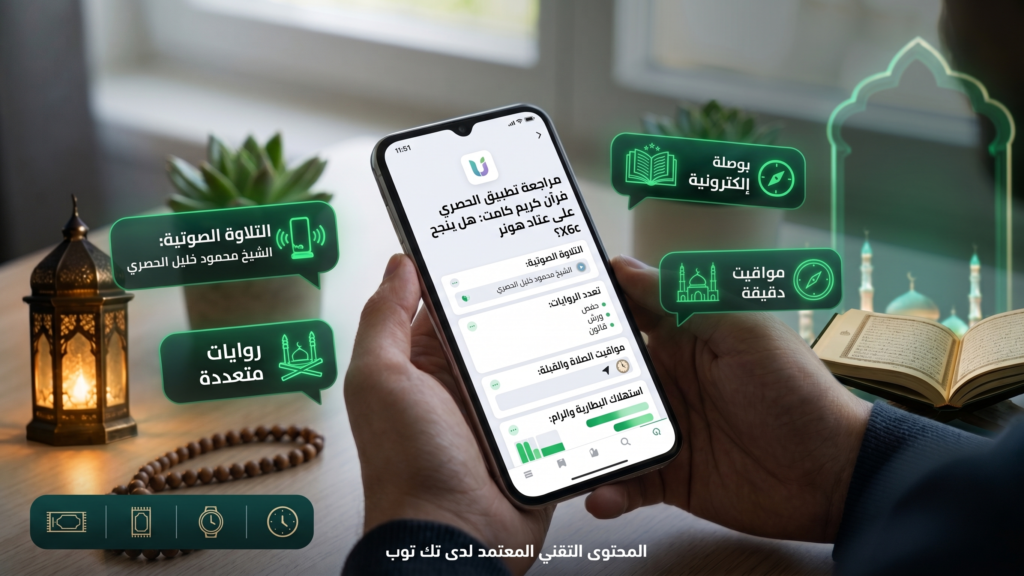 الحصري قرآن كريم كامل بدون نت – تجربة الشيخ الحصري على هونر